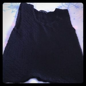 A crop top that is black